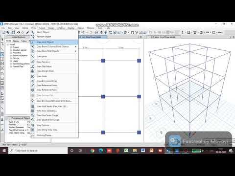 ETABS Tut. Seismic Analysis  Pt.1 -Define Sections, Beam - Column - Slab placing, Add seismic loads