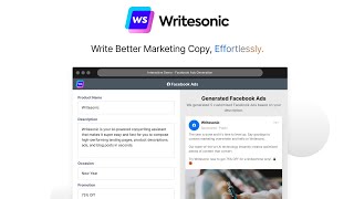 Writesonic Review and Tutorial: AppSumo Lifetime Deal (AI Copywriting Tool)