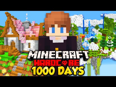 I Survived 1000 Days in HARDCORE Minecraft [FULL MOVIE]