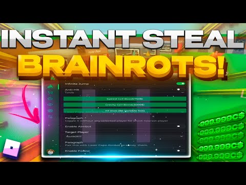 *Fast* - Steal A Brainrot Script Update No Kick [ Auto Noclip Steal, ESP, Inf Boost, Wall Script ! ]