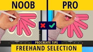 How to Use the Freehand Selection Tool in Procreate - Procreate Tips