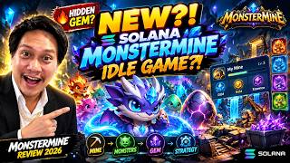 NEW! SOLANA P2E Idle Game Could Be HUGE! 👀  MONSTERMINE Review 2026 | PLAY TO EARN GAMES