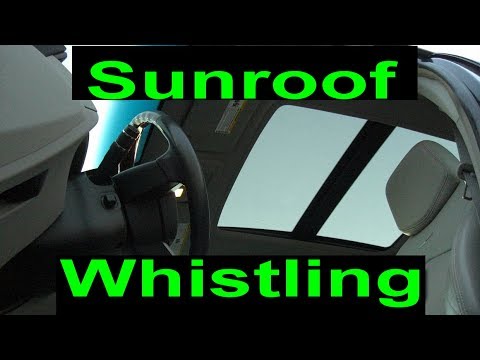 Cadillac CTS sunroof wind noise 2008-2013 panoramic moonroof whistling sound fix XTS