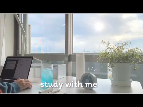 ☔️  STUDY WITH ME !  / 1hour / Relaxing Music & Rain Sounds to Study