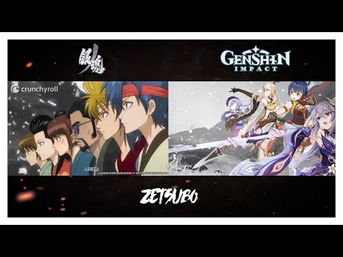 Genshin Impact vs Gintama || Side by Side Comparison (Gintama OP 20)