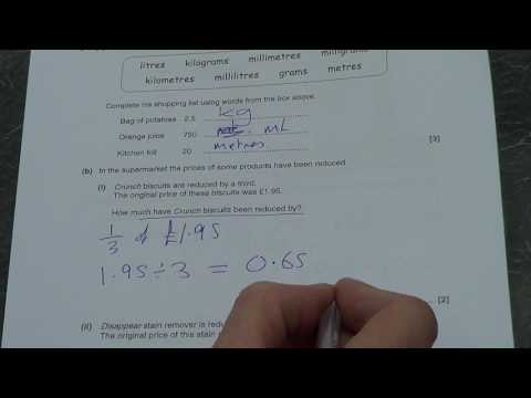 GCSE mock (Jan) Q5a and 5b