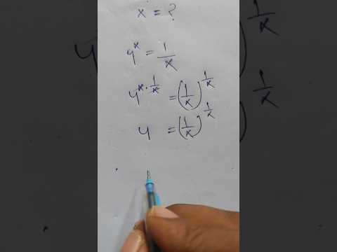 Exponential Equation Solutions #maths #shorts #mathematics #foryou