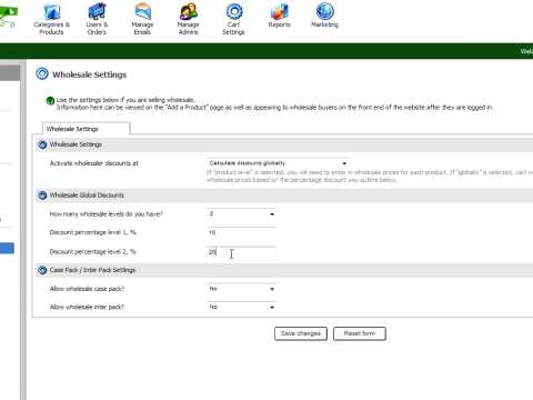 Creating Wholesale or Customer Groups within Pinnacle Cart