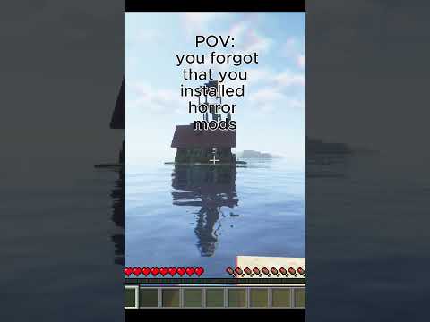 POV: You forgot that you installed horror mods #shorts #minecraft #gaming