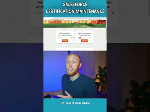 Check Your Salesforce Certification Maintenance