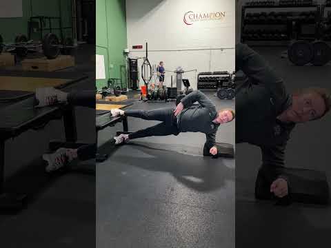 Long Lever Copenhagen Plank - Bottom Leg Assist [Isometric]