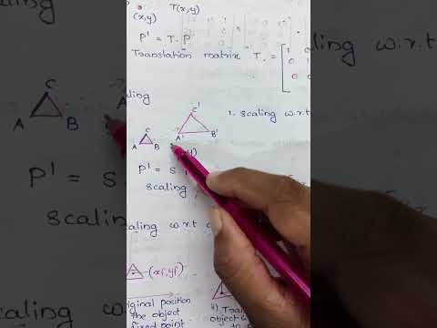 Computer Graphics -2D Transformation-Translation and scaling#computergraphics