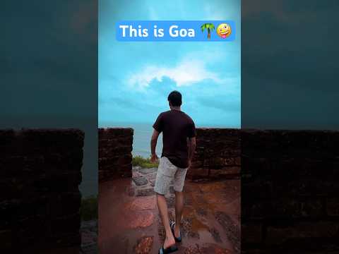 Goa ki best jagah mai se ek || Goa monsoon life #goa #monsoon #travel #shorts #entertainment