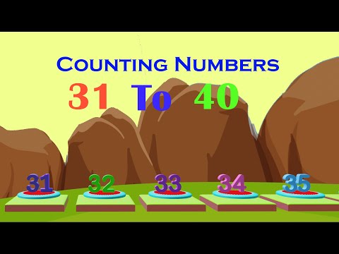 31 to 40 counting |Learn Count |counting Songs | kids learning |rhymes|1234|Learns Numbers
