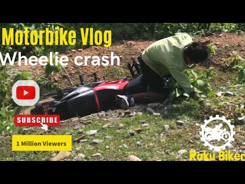 Deathly Accident 🤯😱//wheelie crash😭12 no road //Udhayapur-Gaighat-Motigada//Natural Beauty 😱