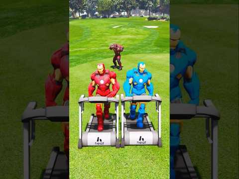 HULK SPIDER-MAN SAVES IRONMAN BROTHER'S FROM VENOM STEAL TREADMILLs #shorts #gta5