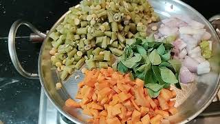 Beans & carrots fry with tasty powder