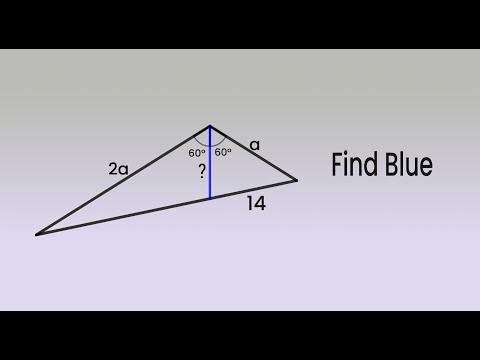 Can you Find the value of Blue?| Thinking out of box by PURE geometry.