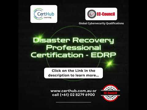 EC Council Disaster Recovery Professional Certification - EDRP from CertHub