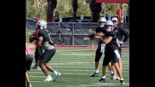 Raider Nation in the house for 1st Day with Pads, Raaaaaaiddders!! Klint Kubiak reacts