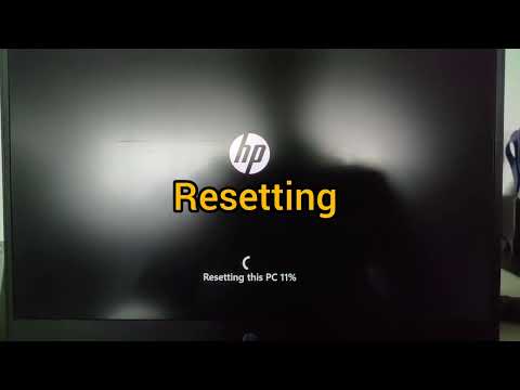 How to Reset Windows 11 operating system | Using HP Pavilion | Factory reset