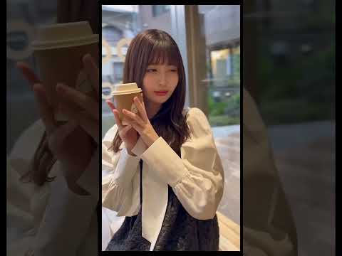 カフェ巡り女子　#散歩　#youtubeshorts #jkブランド  #女子  #ootd