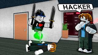 I TROLL Toxic Players INSIDE the Wall with HACKS in MM2 Script!