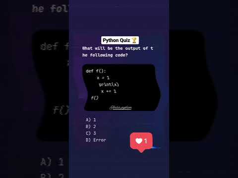 python Quiz 🏆 #programming #coding #python #javascript #html #computer  #pythonquiz #css #quiz