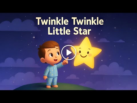 Twinkle Twinkle Little star 🌟| Animated Nursery Kid Rhyme & Bedtime Lullaby for Kids #twinkletwinkle