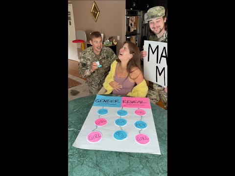 Boyfriend and brother soldiers surprise her during her pregnancy reveal party, and plan a proposal 🥹