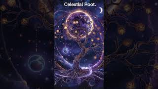 Roots in the dark, branches in the stars. #canvaswallart #celestialart #spiritualart #wallart