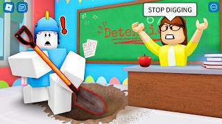 ROBLOX 📖 Dig Out of Detention FUNNY MOMENTS (2 Endings)