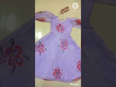 Organza Frock Design #viralyoutubeshorts #youtubeshorts #kudiyeeniteri