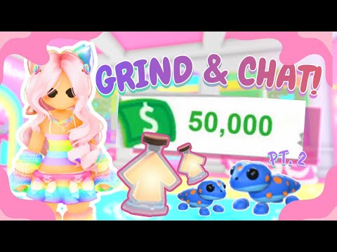 Grind Bucks & Chat With Me! Day 2 Of 2X Weekend | Roblox Adopt Me