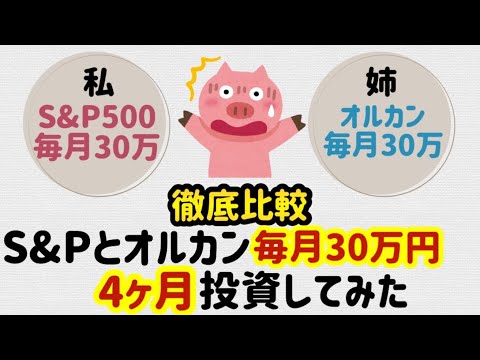 【新NISA 4ヶ月の結果】衝撃の結果！最後だけでも見て！オルカン と S&P500徹底比較 【新ニーサ 投資 楽天証券 】