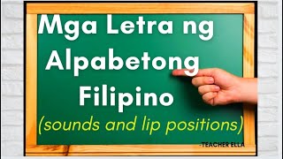 MGA TUNOG NG BAWAT LETRA | ALPABETONG FILIPINO (Letter Sounds) | Pagbasa sa Kindergarten
