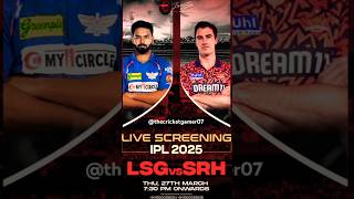 SRH VS LSG LIVE || Sunrisers Hyderabad Vs Lucknow Super Giants #shorts #trending #ipl #srhvslsg #rcb