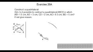 Q2 part 2 Ex 20A Construction of Quadrilaterals | ICSE Math Class 8 | New Mathematics today