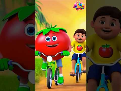 आहा टमाटर - Aaha Tamatar Bade Mazedar - Nursery Rhymes and Kids Song in Hindi #shots