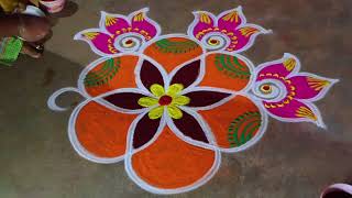 Newyear 2026 🌻rangoli designs 3*2 Beautiful rangoli🌻sankranti chukala 🌻diyamuggulu🌻Pongal special