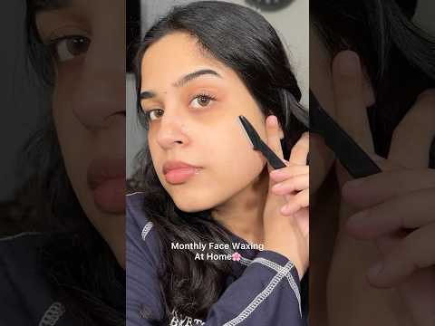 Easy face waxing at home!! Done in just 10 minutes 😍