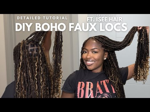 Beginner Friendly Boho Faux Locs Tutorial | Detailed Step-by-Step ft. ISEE Hair ✨ '