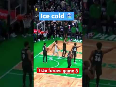 ICE TRAE 🥶 #nba #nbatoday #nbahighlights #bostonceltics #atlantahawks #traeyoung #winningshot #game