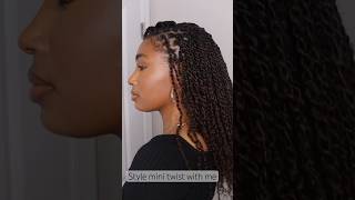 Six ways to style your mini twist #minitwists #protectivestyles #hairstyles #naturalhair #shorts