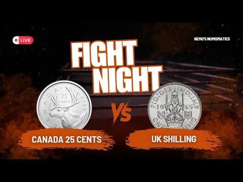 Coin Vs Coin - Canadian Quarter Vs UK Shilling