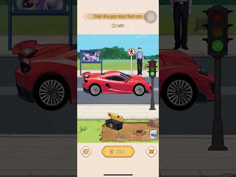Brain Puzzle Tricky Quest- help boy stop car #shorts #game #gameplay #speed #car #race #puzzle #yt