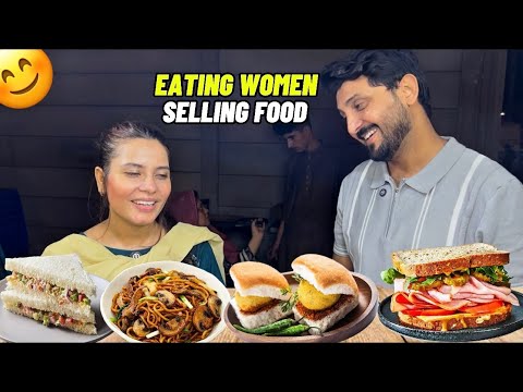 Trying only Women Selling foods