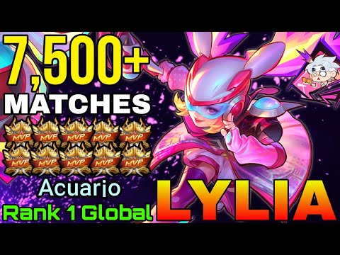 7,500+ Matches Lylia Double MVP Gameplay - Top 1 Global Lylia by ᴬᶜᵘᵃʳⁱᵒ - Mobile Legends