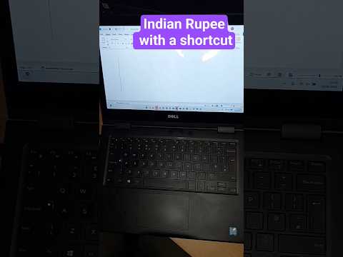 INDIAN RUPEE with a #shortcut