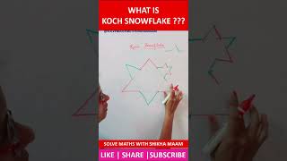 #how #to #draw koch  ❄snowflake pattern #shortsfeed #class6 #maths #shorts